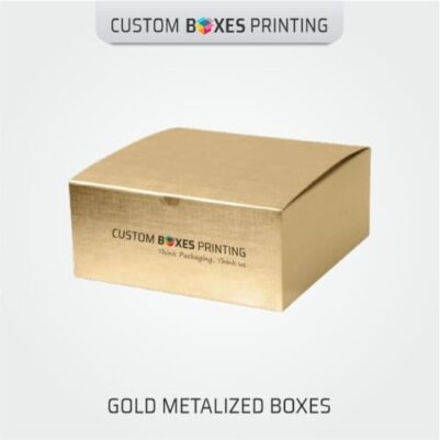 gold metalized boxes