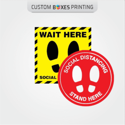 Social Distancing Floor Stickers