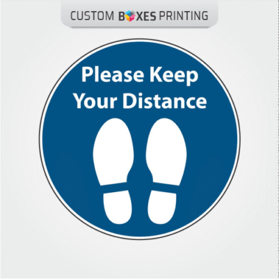 2m Social Distancing Floor Stickers