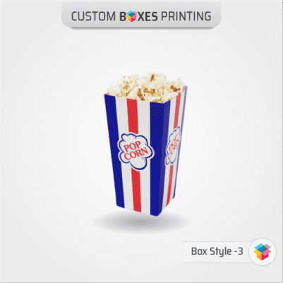 Red and Blue popcorn boxes
