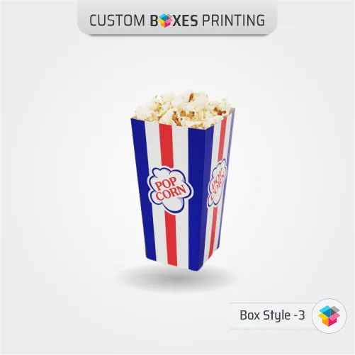 Red and Blue popcorn boxes