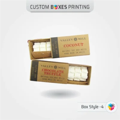 kraft wax melt boxes